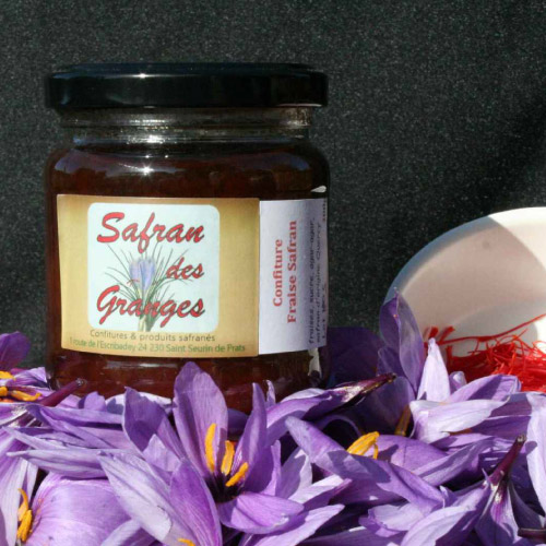 Confiture fraise au safran